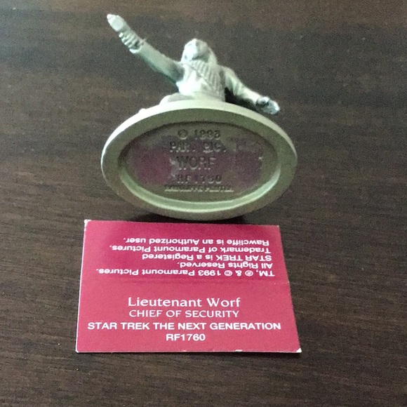 Set of 7 Star Trek: The Next Generation Pewter Characters - Picture 10 of 16